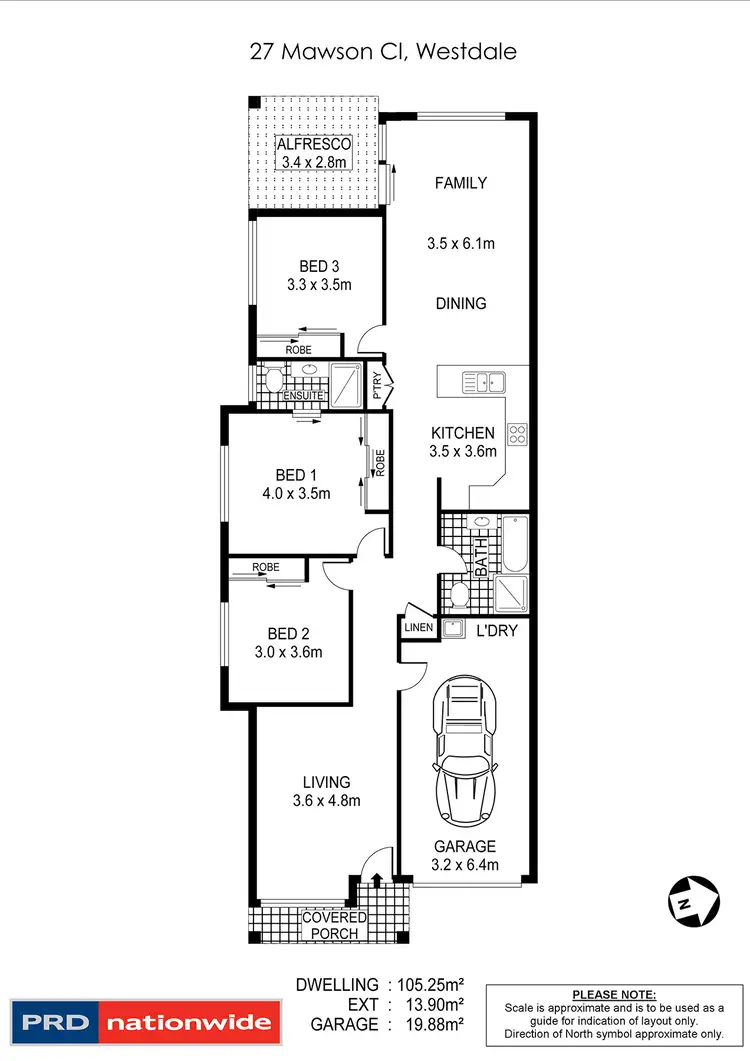 Floorplan of Homely semi-detached listing, 27 Mawson Close, Tamworth NSW 2340