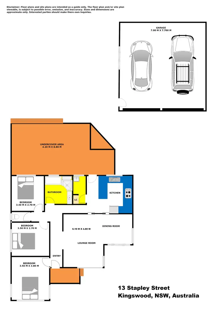 Floorplan of Homely house listing, 13 Stapley Street, Kingswood NSW 2747
