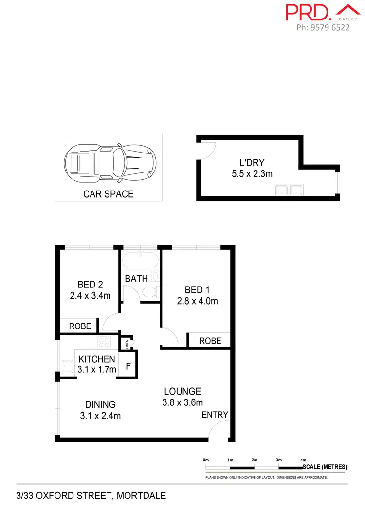 Floorplan of Homely unit listing, 3/33 Oxford Street, Mortdale NSW 2223