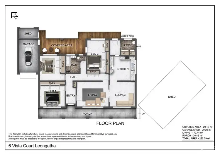 Floorplan of Homely house listing, 6 Vista Court, Leongatha VIC 3953
