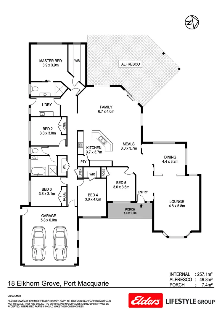 Floorplan of Homely house listing, 18 Elkhorn Grove, Port Macquarie NSW 2444