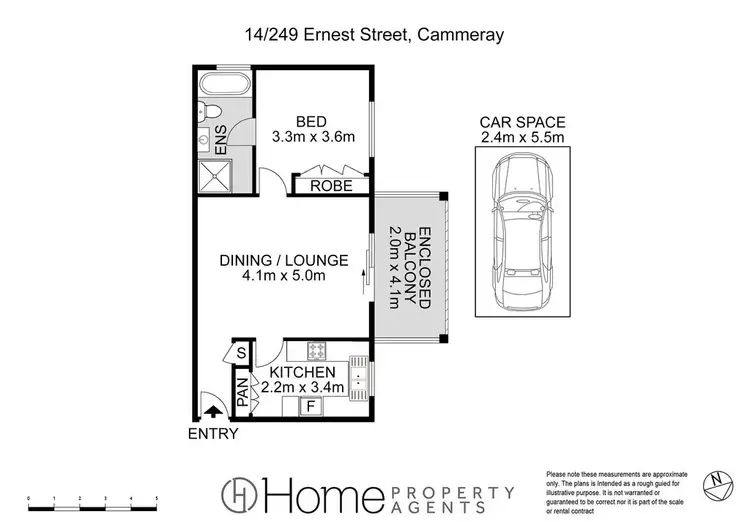 Floorplan of Homely apartment listing, 14/249 Ernest Street, Cammeray NSW 2062