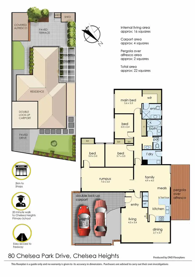 Floorplan of Homely house listing, 80 Chelsea Park Drive, Chelsea Heights VIC 3196