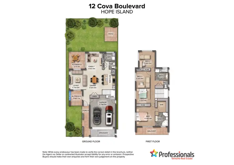 Floorplan of Homely house listing, 12 Cova Boulevard, Hope Island QLD 4212