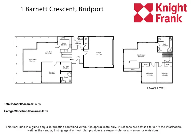 Floorplan of Homely house listing, 1 Barnett Crescent, Bridport TAS 7262