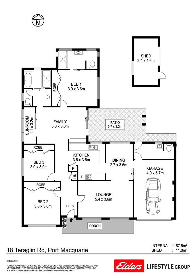 Floorplan of Homely house listing, 18 Teraglin Road, Port Macquarie NSW 2444