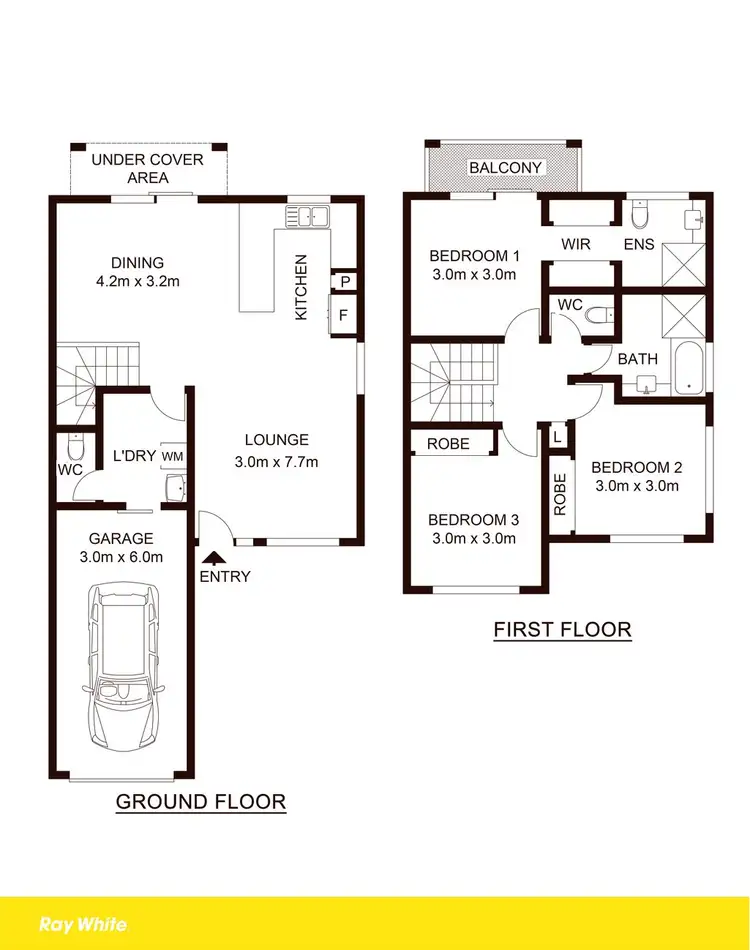 Floorplan of Homely townhouse listing, 7/2 McKenzie Road, Mango Hill QLD 4509