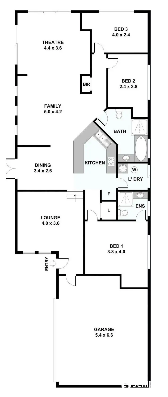Floorplan of Homely house listing, 223A Berwick Street, Victoria Park WA 6100