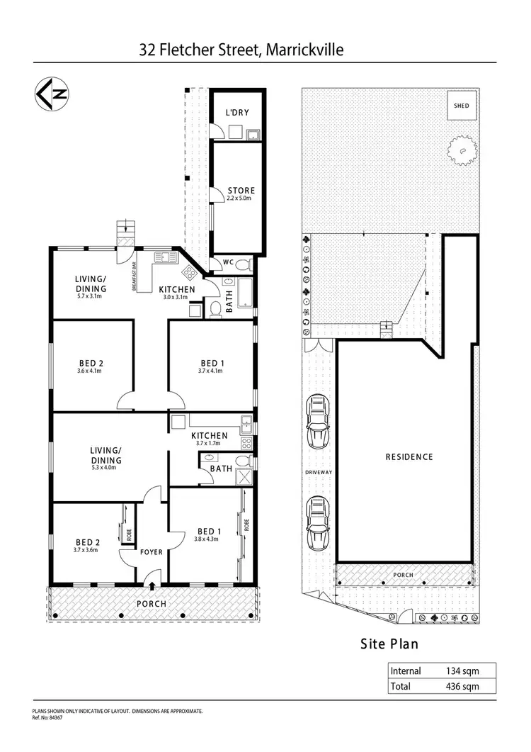 Floorplan of Homely house listing, 32 Fletcher Street, Marrickville NSW 2204