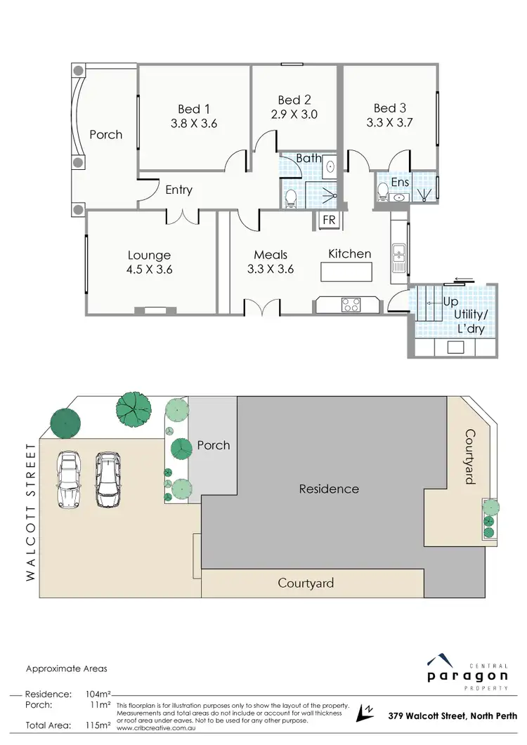 Floorplan of Homely house listing, 379 Walcott Street, North Perth WA 6006