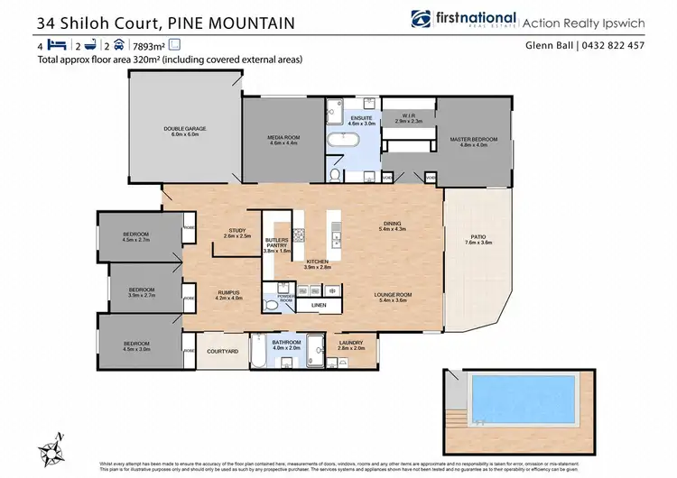 Floorplan of Homely house listing, 34 Shiloh Court, Pine Mountain QLD 4306