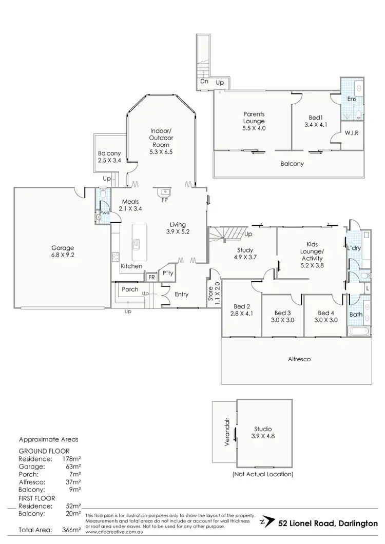 Floorplan of Homely house listing, 52 Lionel Road, Darlington WA 6070