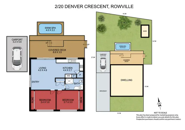 Floorplan of Homely unit listing, 2/20 Denver Crescent, Rowville VIC 3178