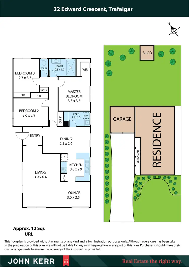 Floorplan of Homely house listing, 22 Edward Crescent, Trafalgar VIC 3824