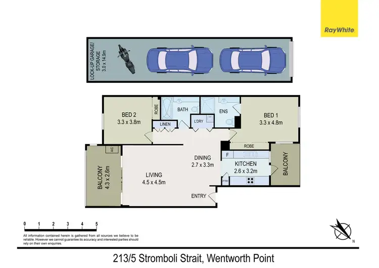 Floorplan of Homely apartment listing, 213/5 Stromboli Strait, Wentworth Point NSW 2127