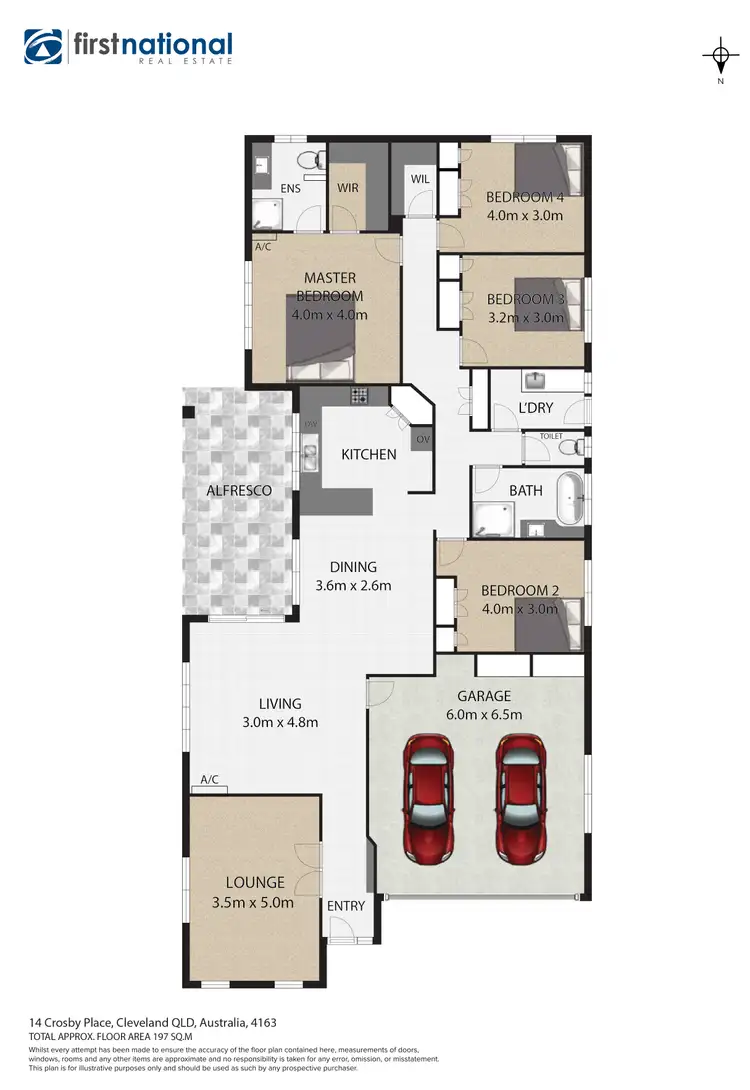Floorplan of Homely house listing, 14 Crosby Place, Cleveland QLD 4163