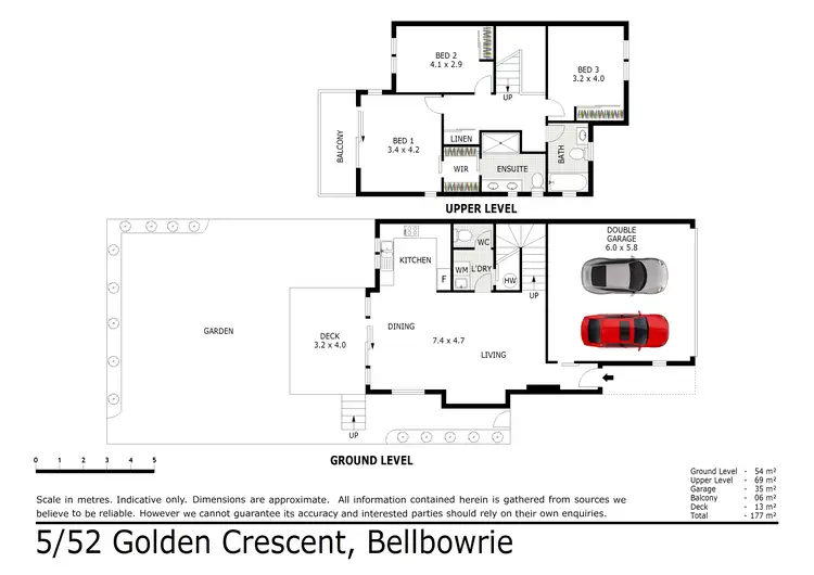 Floorplan of Homely townhouse listing, 5/52 Golden Crest Place, Bellbowrie QLD 4070