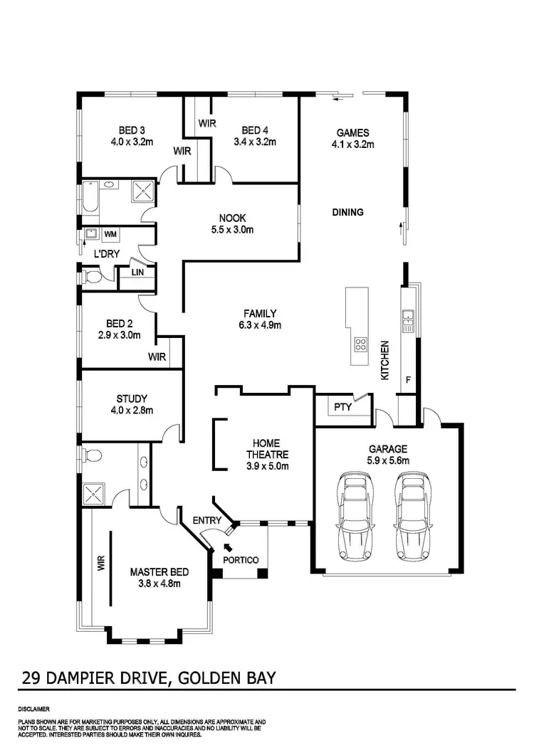 Floorplan of Homely house listing, 29 Dampier Drive, Golden Bay WA 6174