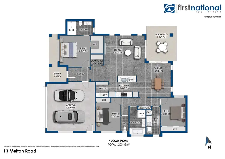 Floorplan of Homely house listing, 13 Melton Road, Mudgee NSW 2850