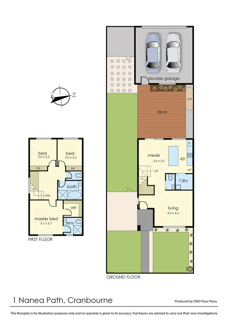 Floorplan of Homely house listing, 1 Nanea Path, Cranbourne VIC 3977