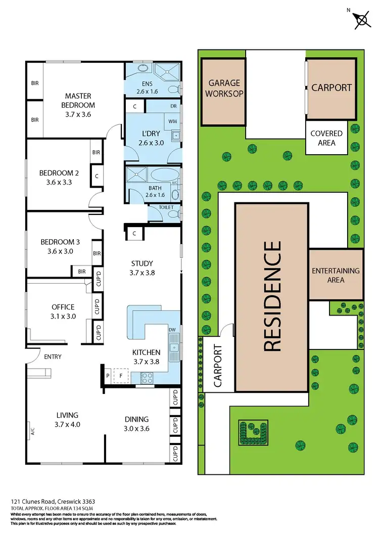 Floorplan of Homely house listing, 121 Clunes Road, Creswick VIC 3363