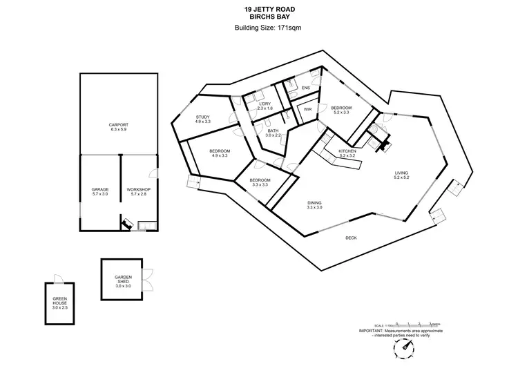 Floorplan of Homely house listing, 19 Jetty Road, Birchs Bay TAS 7162