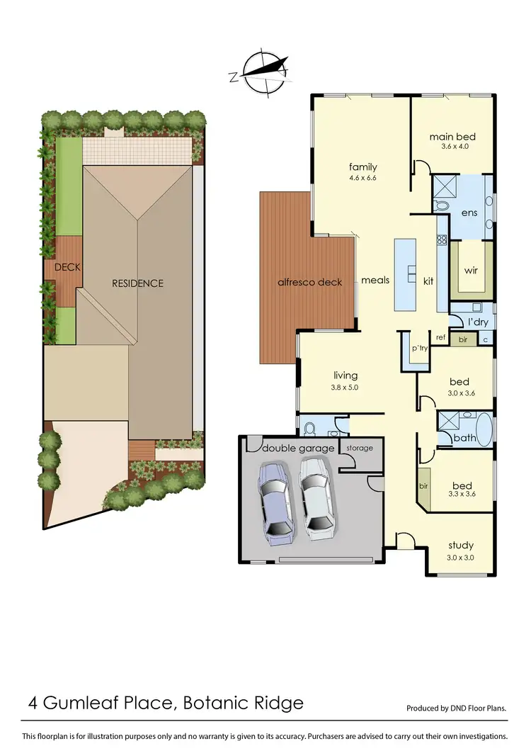 Floorplan of Homely house listing, 4 Gumleaf Place, Botanic Ridge VIC 3977