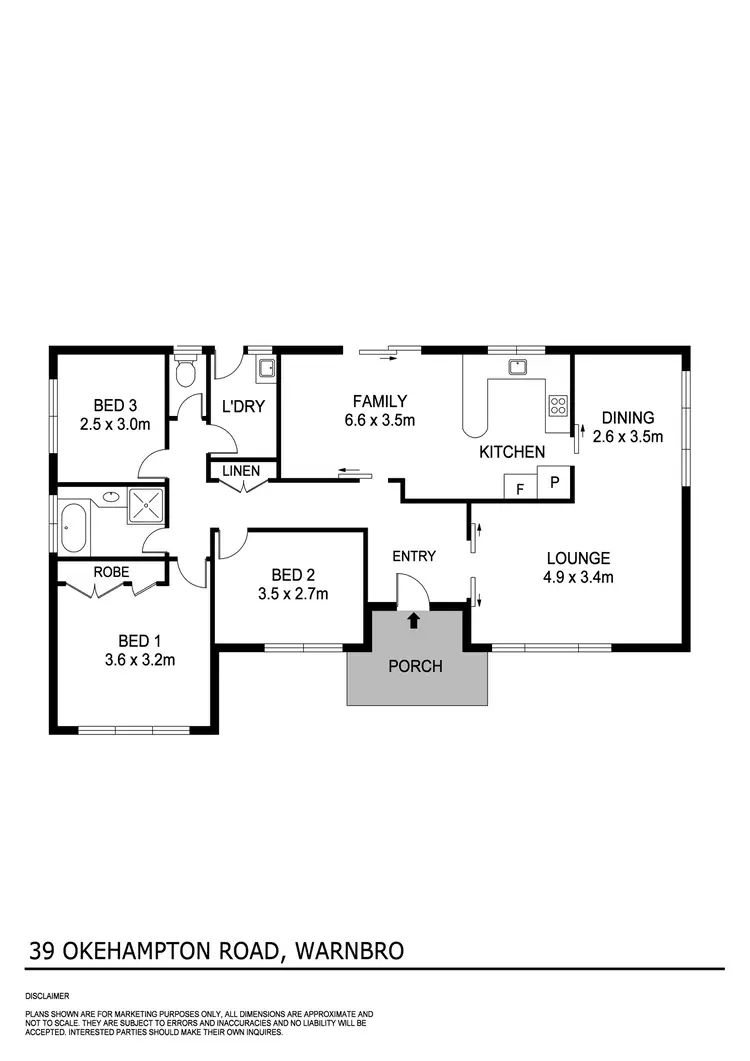 Floorplan of Homely house listing, 39 Okehampton Road, Warnbro WA 6169