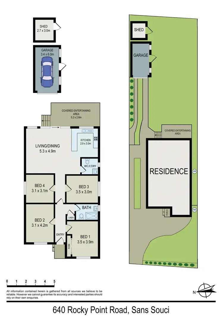 Floorplan of Homely house listing, 640 Rocky Point Road, Sans Souci NSW 2219