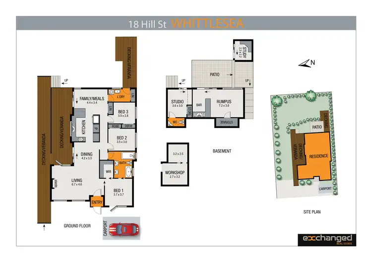 Floorplan of Homely house listing, 18 Hill Street, Whittlesea VIC 3757