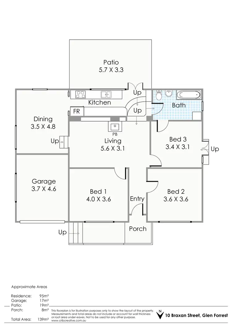 Floorplan of Homely house listing, 10 Braxan Street, Glen Forrest WA 6071