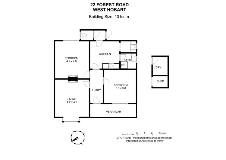 Floorplan of Homely house listing, 22 Forest Road, West Hobart TAS 7000