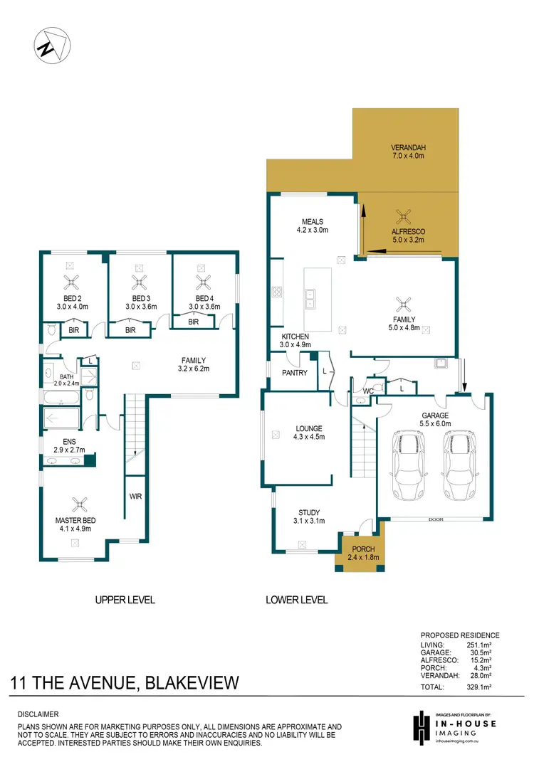 Floorplan of Homely house listing, 11 The Avenue, Blakeview SA 5114