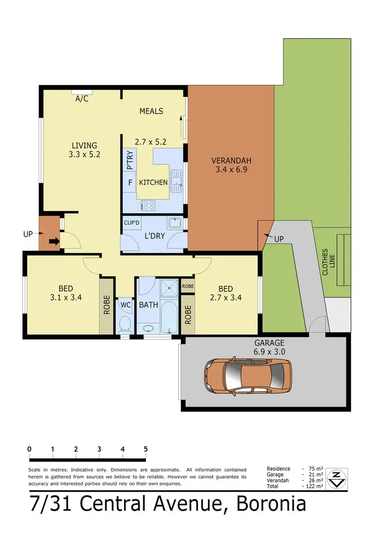Floorplan of Homely unit listing, 7/31-33 Central Avenue, Boronia VIC 3155