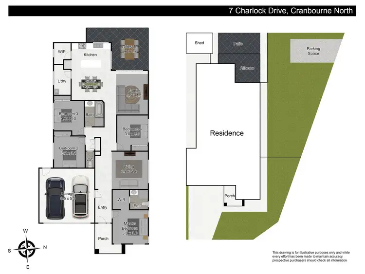 Floorplan of Homely house listing, 7 Charlock Drive, Cranbourne North VIC 3977