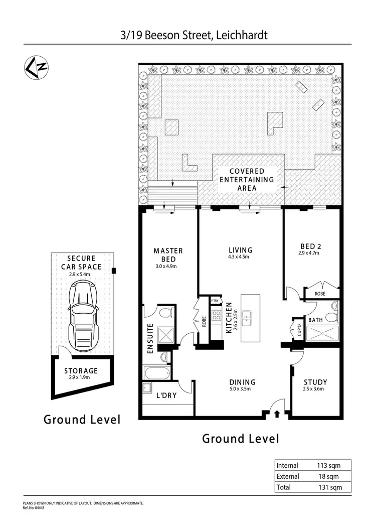 Floorplan of Homely unit listing, 3/19 Beeson Street, Leichhardt NSW 2040