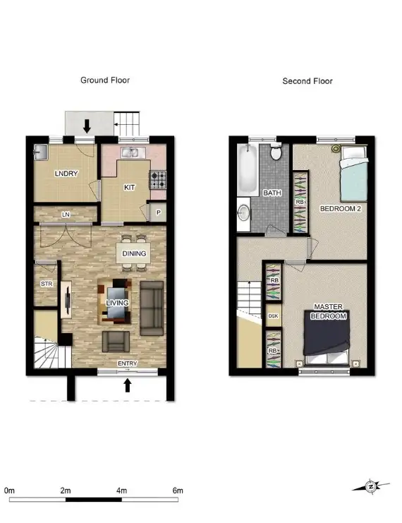 Floorplan of Homely townhouse listing, 2/21 Morton Street, Queanbeyan NSW 2620