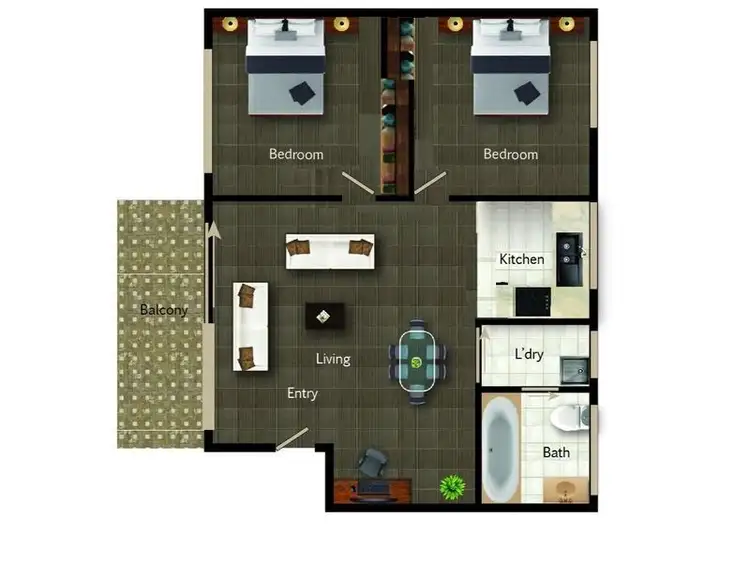 Floorplan of Homely unit listing, 13/1 Mowatt Street, Queanbeyan East NSW 2620