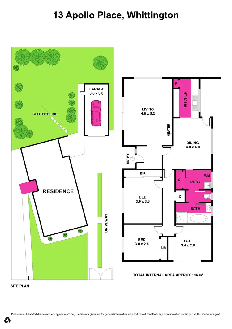 Floorplan of Homely house listing, 13 Apollo Place, Whittington VIC 3219