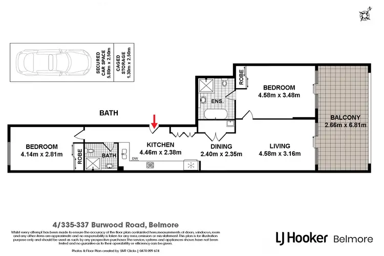 Floorplan of Homely apartment listing, 4/335-337 Burwood Road, Belmore NSW 2192