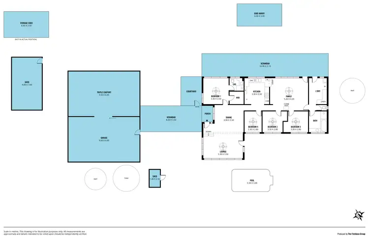 Floorplan of Homely rural property listing, 336 Pennys Hill Road, The Range SA 5172