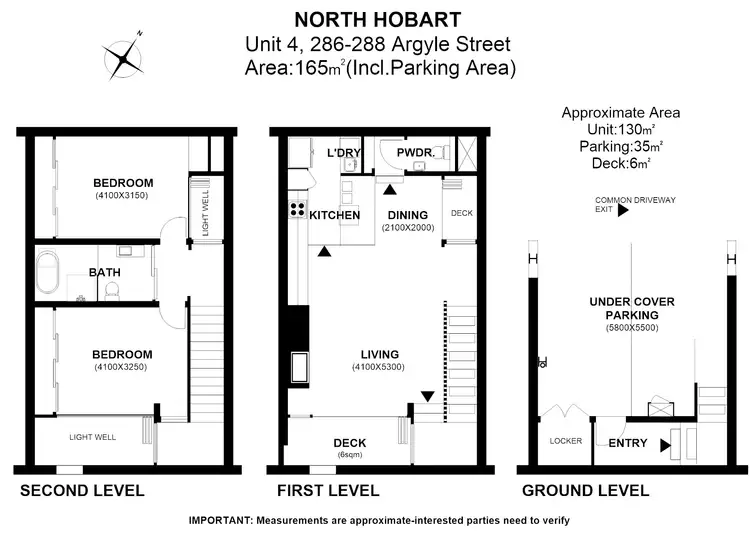 Floorplan of Homely apartment listing, 4/286-288 Argyle Street, North Hobart TAS 7000