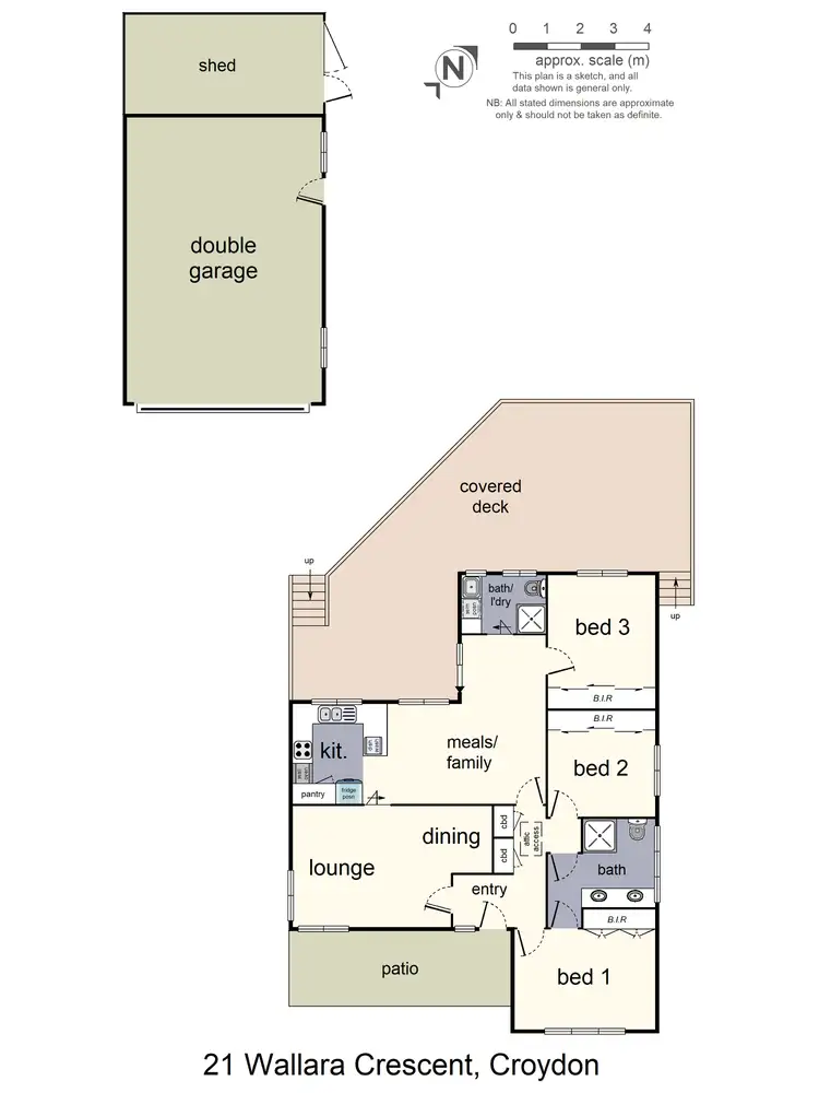 Floorplan of Homely house listing, 21 Wallara Crescent, Croydon VIC 3136