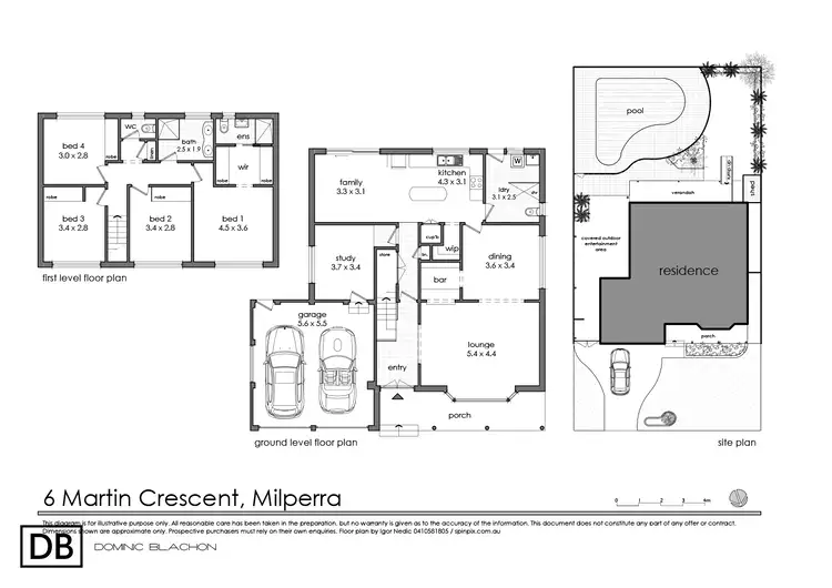 Floorplan of Homely house listing, 6 Martin Crescent, Milperra NSW 2214