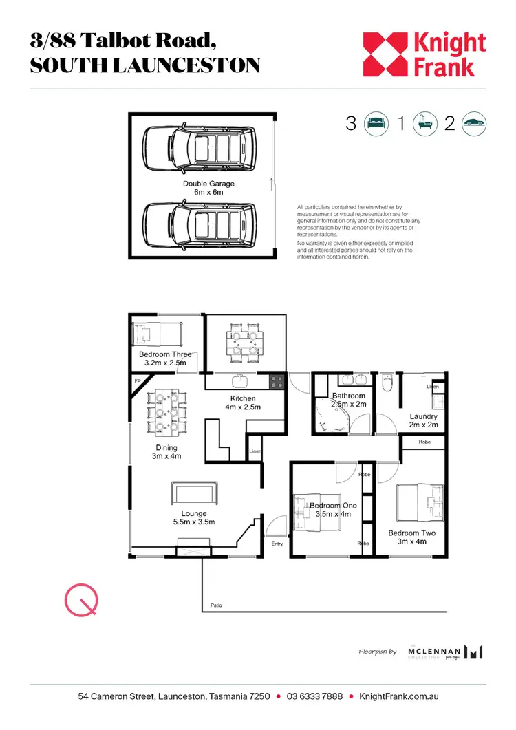 Floorplan of Homely house listing, Unit 3/88 Talbot Road, South Launceston TAS 7249