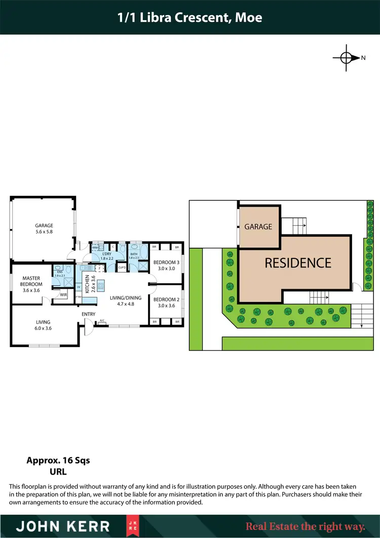 Floorplan of Homely townhouse listing, 1/1 Libra Crescent, Moe VIC 3825