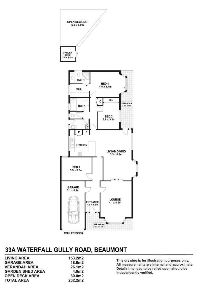 Floorplan of Homely house listing, 33a Waterfall Gully Road, Beaumont SA 5066
