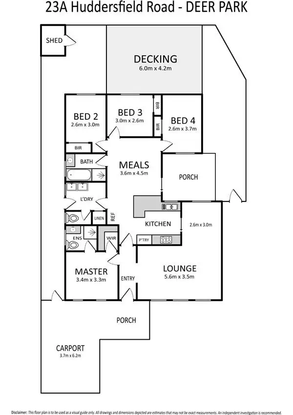 Floorplan of Homely house listing, 23A Huddersfield Road, Deer Park VIC 3023