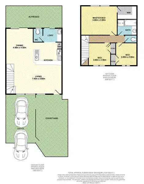 Floorplan of Homely townhouse listing, 8/789 Karrinyup Road, Balcatta WA 6021