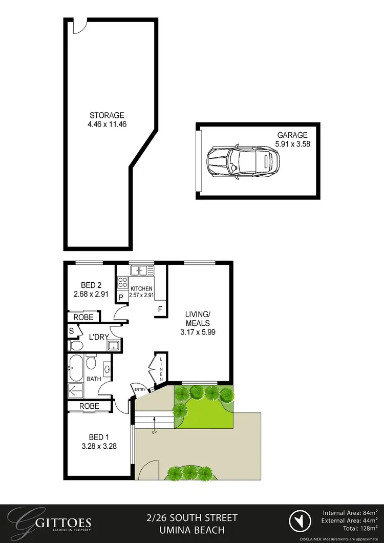Floorplan of Homely villa listing, 2/26 South Street, Umina Beach NSW 2257